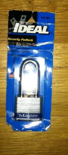 IDEAL MASTER LOCK #44-901 SECURITY PADLOCK,2 INCH SHACKLE,BLUE BUMPER
