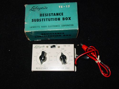 Vintage Lafayette TE-17 Resistance Substitution Box
