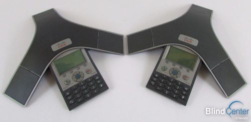 Lot of 2 Cisco Polycom IP Conference Station Phone 7937 CP-7937G