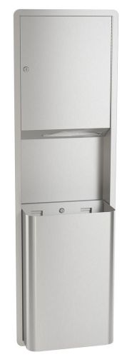 Bradley corporation recessed paper towel dispenser and waste receptacle for sale
