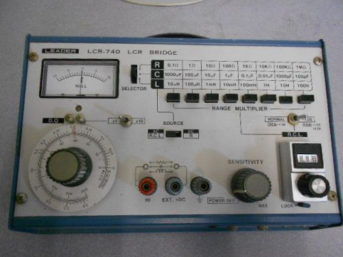 Leader LCR-740 Impedance and Capacitance LCR Bridge Meter Measurement Instrument