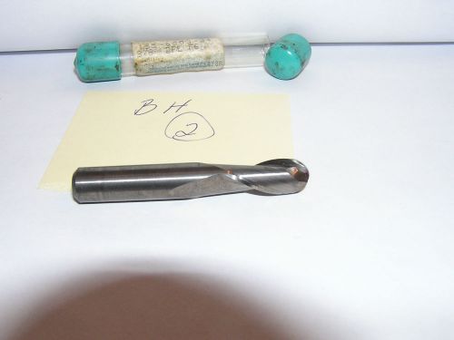 BALL NOSE SOLID CARBIDE ENDMILL 3/8&#034;- 2 FLUTE FE - 2 1/2&#034;LONG &amp; 1&#034; OF FLUTE