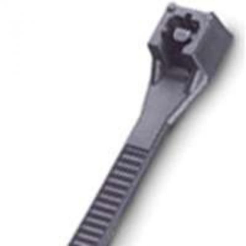 100pk double lock standard cable tie, 2&#034;, nylon, uv black, 8&#034; l 46-308uvb nylon for sale