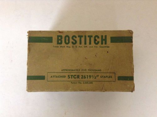 Bostitch Box Of Almost 5000 Chisel Pointed Attached STCR 2619 1/2&#034; Staples NOS