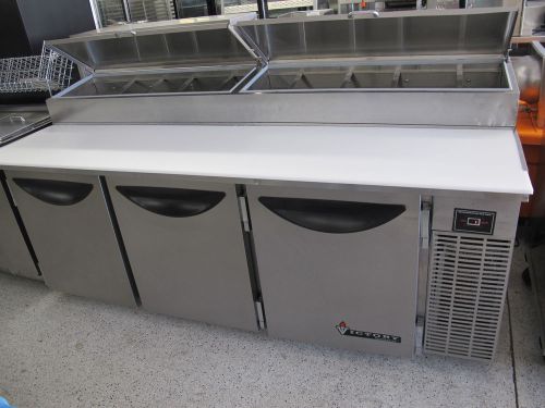Victory vpt-88 stainless steal pizza prep table commercial refriderated cooler for sale