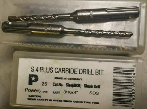 (17) SDS 3 sixteenth - 4inch Carbide Tipped Hammer Drill Bit. Quantity (17)