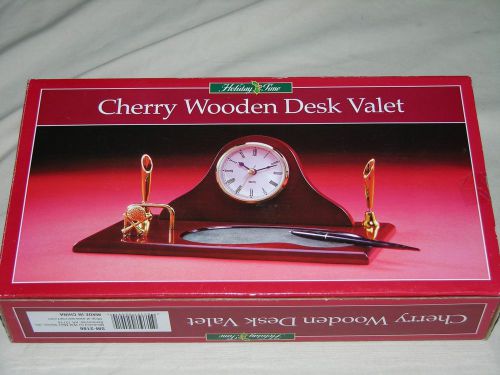 Golf Themed Cherry Wooden Desk Valet NIB