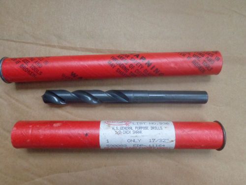 NEW CLEVELAND CLE-FORGE USA STRAIGHT SHANK 17/32&#034; TWIST DRILL BIT