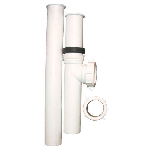 Lasco 03-4207 white plastic tubular 1 1/2-inch disposal drain assembly  slip joi for sale