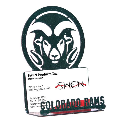 SWEN Products COLORADO STATE RAMS Metal Business Card Holder