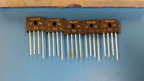 (5pcs) pbu406 diode rectifier bridge single 800v 4a 4-pin pbu for sale