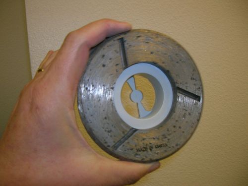 4&#034; Snail Lock Auto Edge Grind Diamond Vantage Cup Wheel Pos 2 Medium Grit Floor