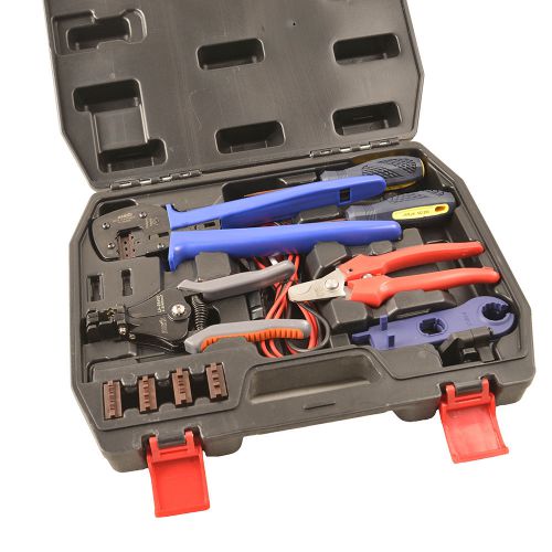 Fspv-3 solar crimping tool kits for mc3/mc4/tyco solar connectors with test line for sale