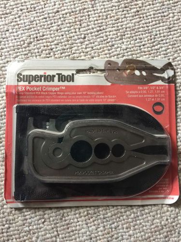 Superior Tool 07100 PEX Pocket Crumpet New