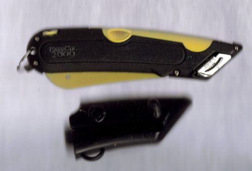 Easy Cut 2000 Safety Box Cutter Knife w/ Holster Easycut YELLOW #2