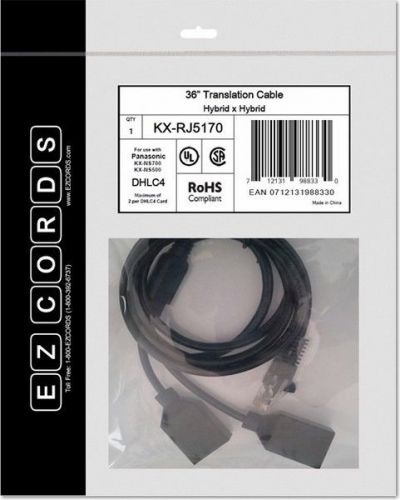 Ezcords ezc-kx-rj5170 hybrid extension 2 port translation cable for sale