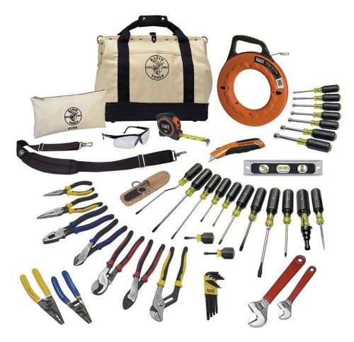 Journeyman Electrician Assortment Cable Cutter Screwdriver Tool Bag 41-Piece Set