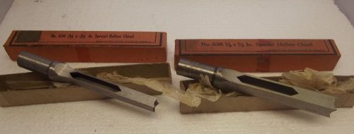 Lot of 2 PIECES Mortise Hollow Chisel Drill Bits APPEARS NEW OLD STOCK