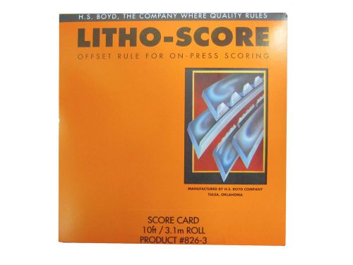 H.S. Boyd Litho-Score Card #826-3 Bindery Supplies Cutting Guide Litho Score