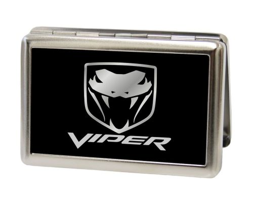 Dodge Automotive - Viper Logo on Black - Metal Multi-Use Business Card Holder