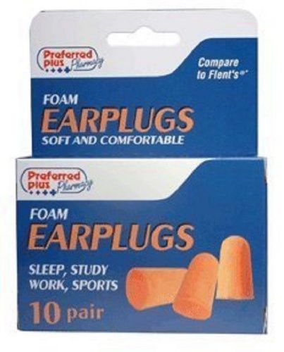 Foam Ear plugs, 10 pair (3 Packs)