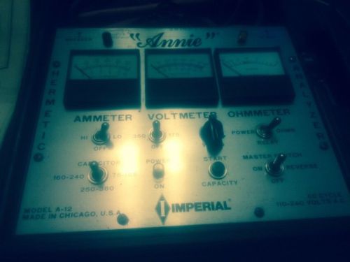 IMPERIAL EASTMAN &#034;ANNIE&#034; MODEL A-12 HERMETIC UNIT &amp; COMPONENT ANALYZER