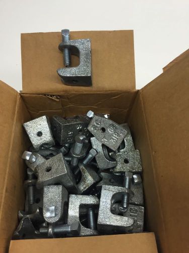 50 thomas &amp; betts/superstrut 500-sc galvanized malleable iron beam clamps for sale