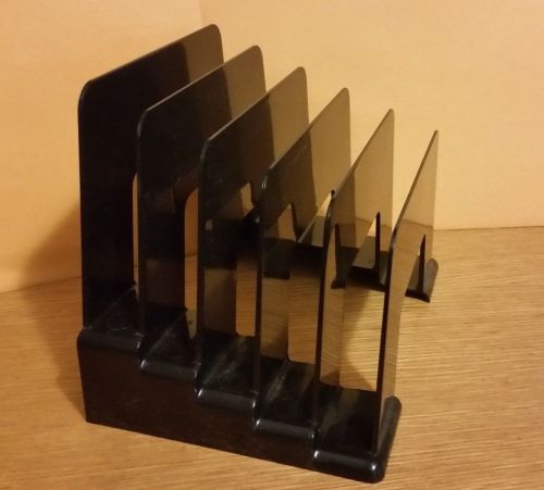 Black Desk Organizer with 5 Sections