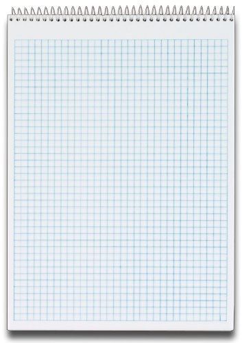 Tops tops docket quadrille pad, wire bound, 8-1/2 x 11-3/4 inches, quad rule (4 for sale