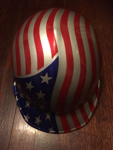 Patriotic hard hat, beautiful glossy american flag design for sale