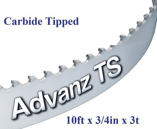 10ft (120&#034;) x 3/4&#034; x 3t carbide tipped bandsaw blade! for sale