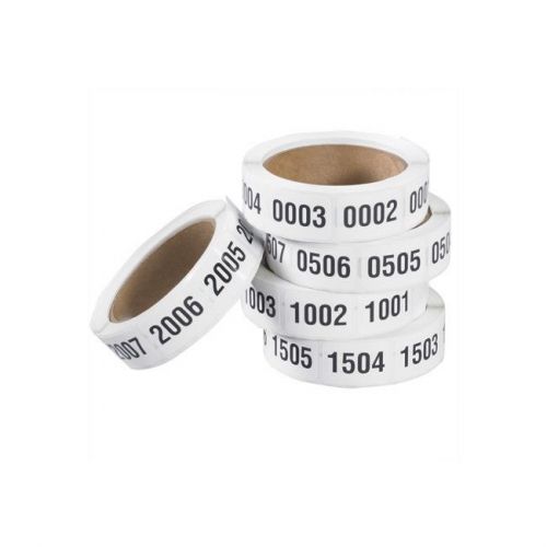 &#034;Consecutive Numbered Labels, &#034;&#034;(0501-1000)&#034;&#034;, 1&#034;&#034;x1 1/2&#034;&#034;, 500/Roll&#034;