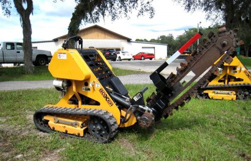 2011 boxer 118 ride on / walk behind crawler trencher w/ tracks,low hours for sale