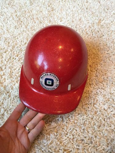 Vintage fiberglass hard hat - red - goodall rubber company for sale