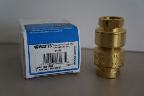WATTS 0061886 - 3/8&#034; N9 Dual Check Valve With Atmospheric Vent