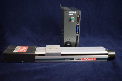 Yamaha DRC2 robot controller with Flip Series FSV--250 linear slide robot