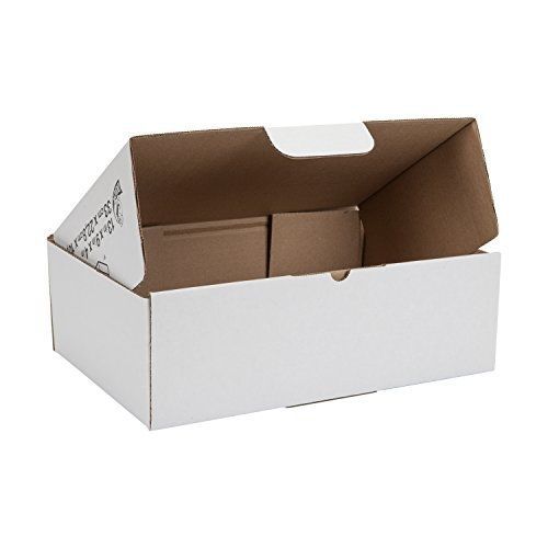 Duck Brand Self-Locking Mailing Boxes, Catalog Size, 13&#034; x 9&#034; x 4&#034;, White,