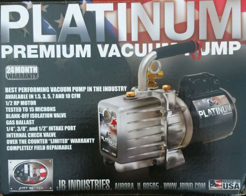 Jb industries dv-285n platinum 2 stage vacuum pump 10 cfm new in box for sale