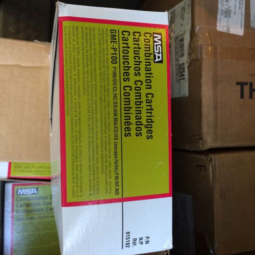 MSA GME P100 NIOSH Combination Respirator Filter Cartridges #815182 Box of 6
