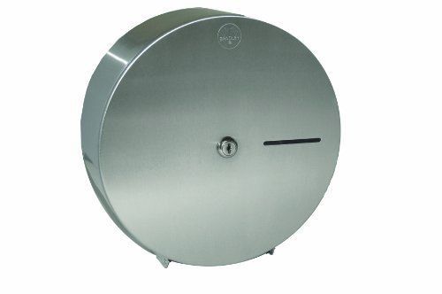 Bradley 5424-000000 stainless steel single jumbo roll toilet tissue dispenser, for sale