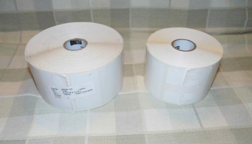 Zebra polypro 4000d thermal labels roll 2.25 x 1.25  2100 &amp; quickbook small roll for sale