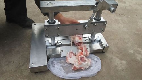 Manual bone cutting machine, cut pork ribs/trotters/bone cutting machine for sale
