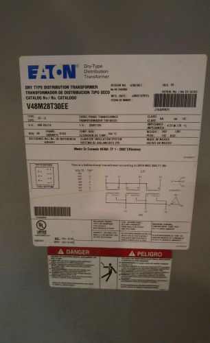 Eaton V48M28T30EE Dry Type Distribution Transformer