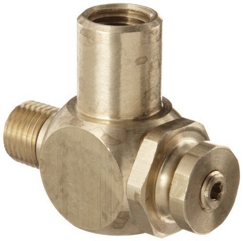 Parker 032510250 3251 series brass right angle flow control valves, 1/4&#034; npt for sale