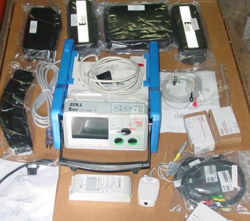 Zoll e series monitor biphasic 12 lead ecg spo2 pacing aed etco2 for sale