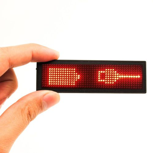 [NEW] Name Tag MECO LED Name Badge reuseable Price Tag rechargeable name Tape...