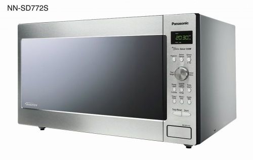 Panasonic nn-sd772saz stainless 1.6 cu. ft. countertop/built-in microwave for sale