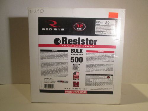 Radians Resistor Foam Ear Plugs 500 Count