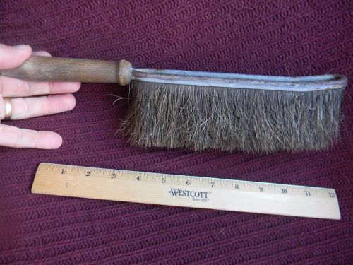 VINTAGE Duster Sweep Brush Clean Bristle Wood Handle 13&#034; Dirt Home Office Floor