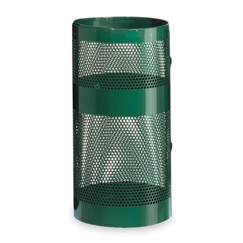 Trash can,rubbermaid 22 gal.-fgh9negn towne series, green, steel new #pa# for sale